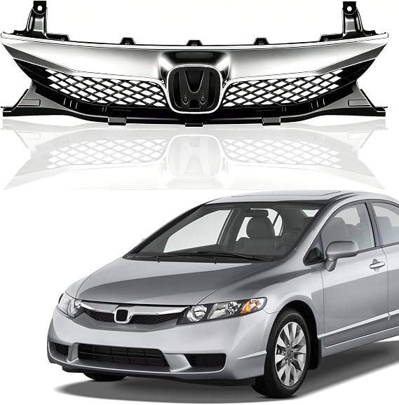 Front Upper Grille Assembly For 2009 2010 2011 Honda Civic HO1210127