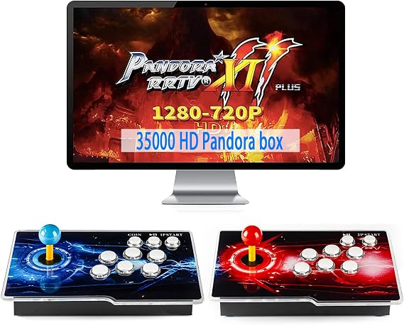 35000 Games in 1 Pandora Box Retro Arcade Game Console with Two Separate Host for PC & Projector & TV 3D 1-4 Players Category Favorite List Save/Search/Hide/Pause/Delete