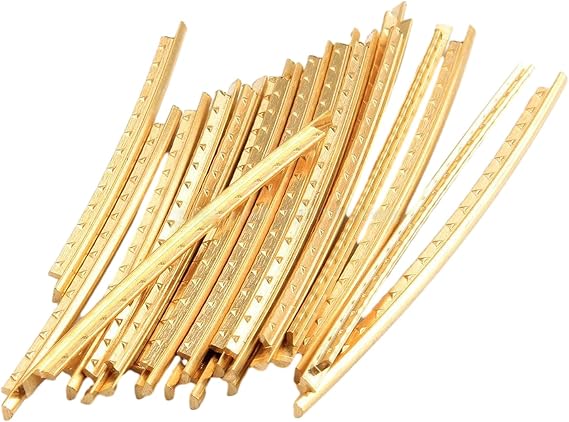 20Pcs / lot Brass Fretwire Sets for Electric Guitar Bass Fingerboard 19 Frets 22 Guitar Fret Wires 2.2mm 2.0mm Width Fingerboard