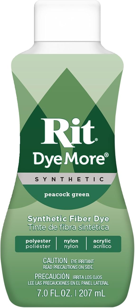 Rit DyeMore Liquid Dye, Peacock Green 7 Fl Oz (Pack of 1)