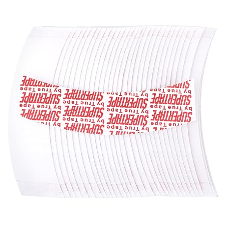 Prasacco 50 PCS Wig Tape for Lace Front Wigs - Invisible Waterproof Double Side Tape Strips for Hairpieces and Hair Extensions