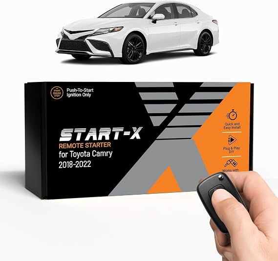 Start-X Remote Start Kit for Toyota Camry (2018, 2019, 2020, 2021, 2022) | Push-to-Start Vehicles Only | Plug & Play Install | Zero Wire Splicing | Use Your OEM Key Fob | DIY System