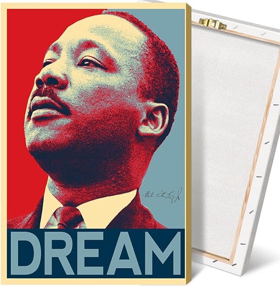IUHYVMSM マーティン・ルーサー・キング ポスター ヴィンテージポスター I have a dream Speech scene カラー抽象化 アメリカンヒーロー ウォールアートヒストリーポスター MLKポスター ウォールデコ ブラックヒストリー月間 20X30インチフレーム