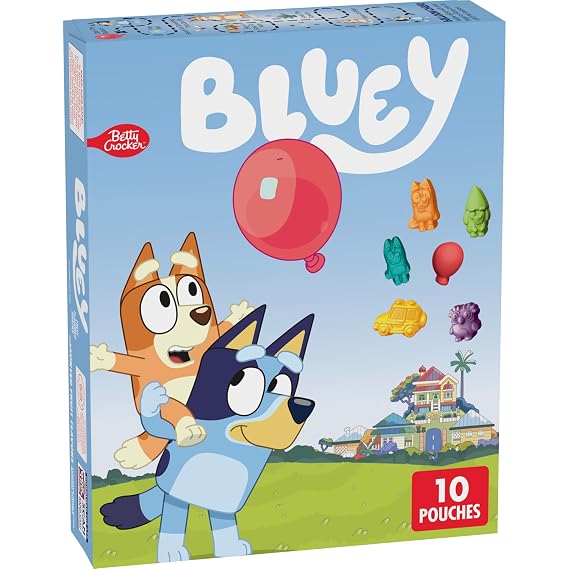 Bluey Fruit Flavored Snacks, 8 oz, 10 Pouches