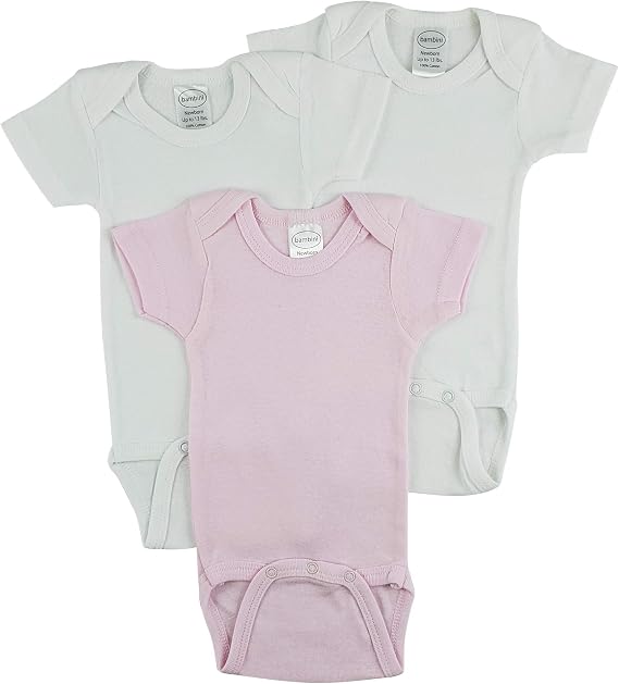 Bambini Short Sleeve One Piece 3 Pack