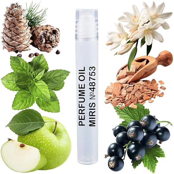 MIRIS No. 48753, Inspired by Authentic Night, Long-Lasting Perfume Oil for Women Roll-On, Rollerball 0.34 Fl Oz / 10 ml