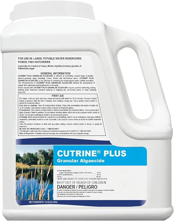 APPLIED BIOCHEMISTS 390242A Cutrine-Plus Granular Algaecide, 12 lbs