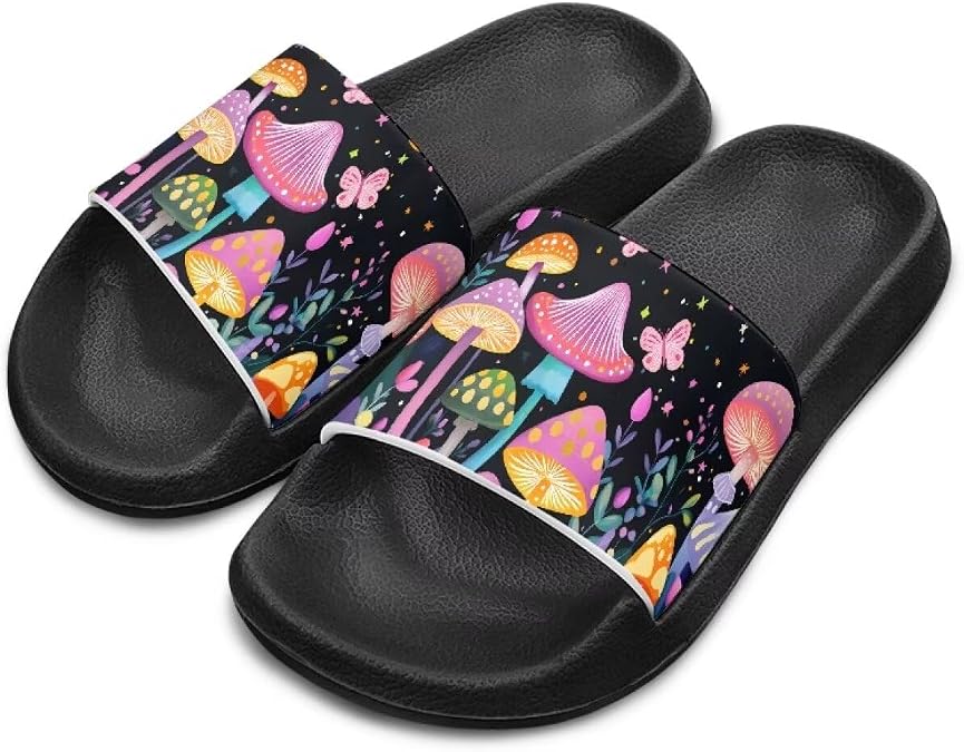 Kids Boys Girls Slides Sandals Comfort Non-Slip Beach Pool Shower Shoes Indoor Outdoor (Little Kid/Big Kid)
