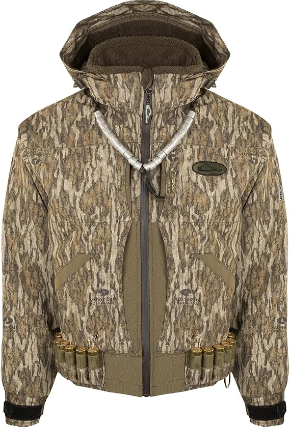 Drake Waterfowl Guardian EliteTM Flooded Timber Jacket - Shell Weight Mossy Oak Bottomland 3Xlarge