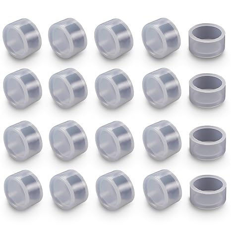 20PCS Button Protector, 22mm/0.86in Waterproof Soft Silicone Sleeve Push Button Switch Protective Cover for 22mm Diameter Push Button (0.86x0.86x0.66in)