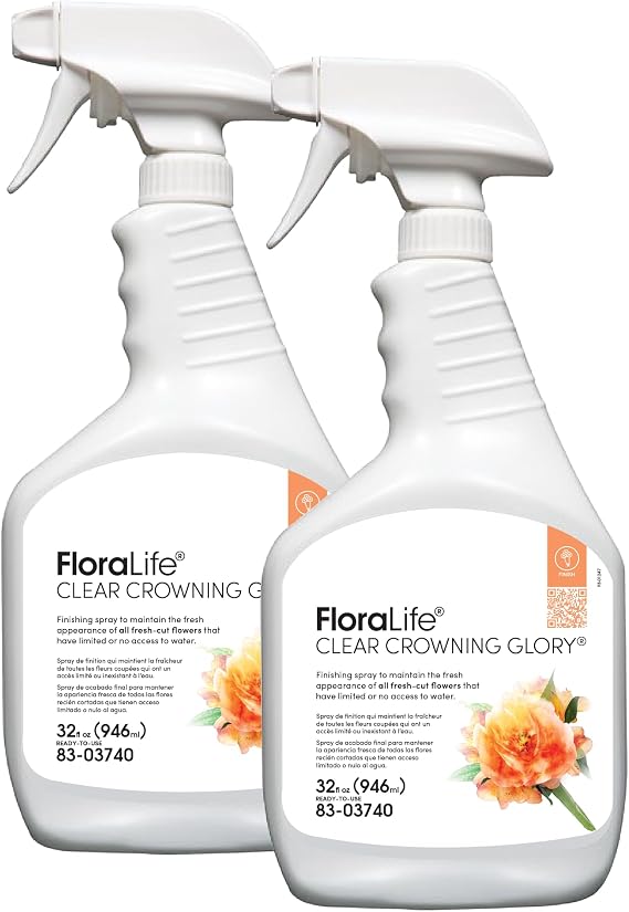 Floralife Crowning Glory Flower Spray 32 fl oz Two Bottles