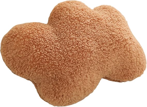 Cloud Shaped Pillow Super Soft Waist Cushion Cloud Rest Pillow Plush Cushion Reading pad Room Decoration 14.9in22.4in, Brown