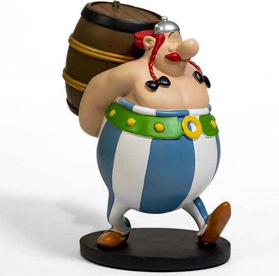 Collectible figurine Plastoy Asterix, Obelix with his barrel 00134 (2022)