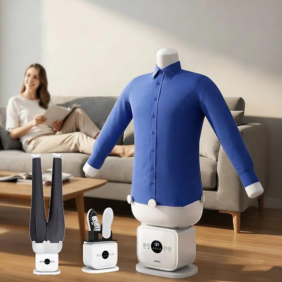 2026 New Generation HandsFree Automatic Iron,WrinkleFree in 812 Mins,Portable Inflatable Garment Steamer & Dryer for All Clothes,Auto ShutOff A