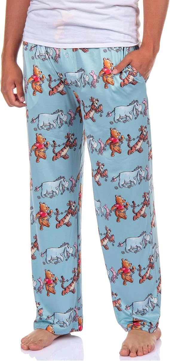 Disney Winnie The Pooh Pajama Pants Adult Tigger Piglet Eeyore Daisy Adult PJ Lounge Bottoms