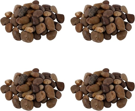 Ashland Dark Brown & Tan River Rocks, 4 Pack