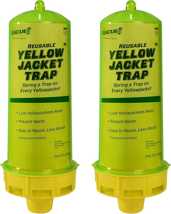 RESCUE! Reusable Yellowjacket Trap Includes Attractant - 2 Traps