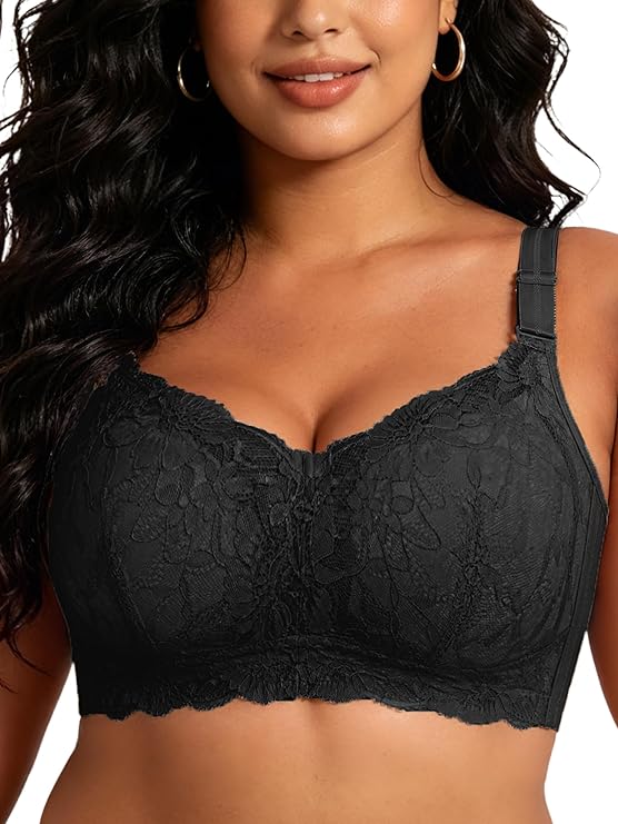 No Wire Plus Size Full Coverage Unpadded Minimizer Comfortable Women's Bra