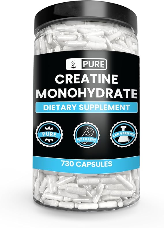 PURE ORIGINAL INGREDIENTS, Creatine Monohydrate, 730 Capsules
