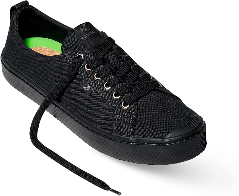 Cariuma OCA Low Canvas Sneakers, Comfortable Shoes for Men, Lightweight & Sustainable, Versatile Casual Footwear with 100% Vegan Insoles, Rubber