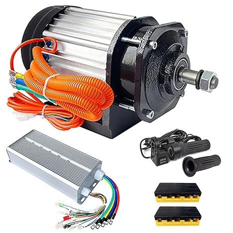 1200W-3000W Electric Brushless DC Motor Kit 48V 60V 72V Electric Tricycle Motor Kit With Controller Powerful Center Motor For Electric Tricycle, Quadricycle, Driving Device, 3000w, 72V