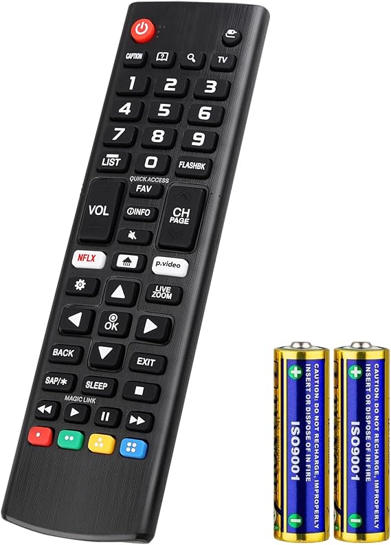 Universal for LG Smart TV Remote Control Replacement with Battery | for All LG OLED 3D Thinq TVs | for AKB75095307 AKB75375604 AKB74915305 AK75675304 AKB76040302 AKB76037601 AKB75675313