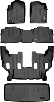 MAXLINER Floor Mats 3 Rows and Cargo Liner Behind 3rd Row Set for 2011-2013 Infiniti QX56