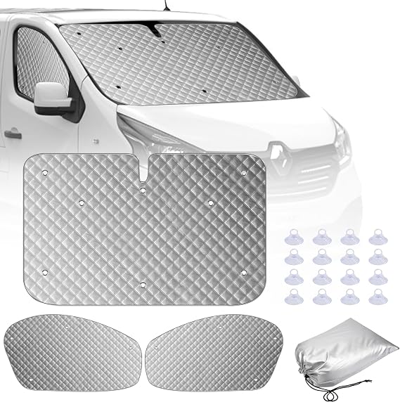 Thermal Blinds | 3-Piece Set for Trafic 2015–2024, Vivaro & NV300