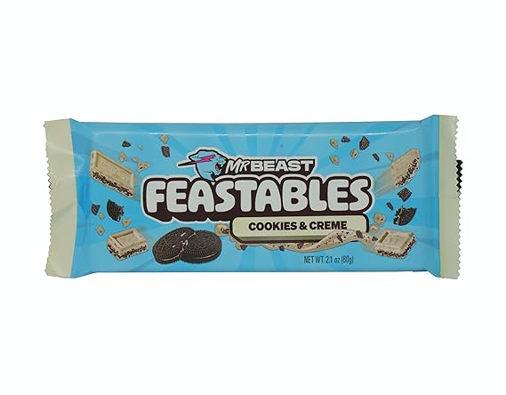 Mr Beast Feastables Cookies & Creme - 2.11 oz bar