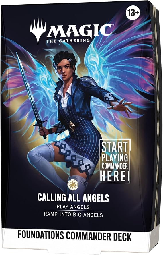 Magic: The Gathering Foundations Commander Deck - Calling All Angels | 100-Card Deck + Accessories
