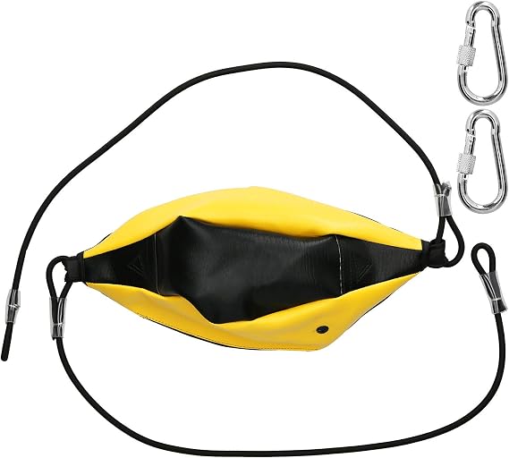 Boxing Ball Hanging Punching Training Bag, Double End Speed Reflex Ball for Boxing and MMA, High Elastic PU Leather Fitness Accessory with Latex Core for Men and