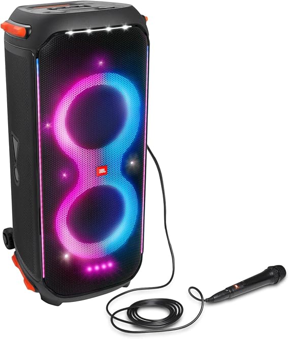 JBL Partybox 710 Portable Bluetooth Speaker Bundle with PBM100 Wired Microphone