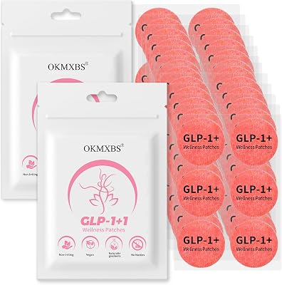 GLP-1 Patch - Natural Ingredients,8-Hour Long-Lasting Formula Support,Suitable for Men and Womens Body Care Patches,Can be Applied to Various Parts of The Body 60PCS