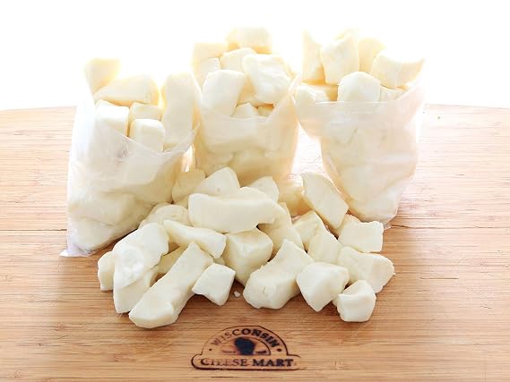 Wisconsin-Made White Cheddar Cheese Curds 3 Pounds | (3) 1 Pound Bags | Authentic Wisconsin Cheese Curds