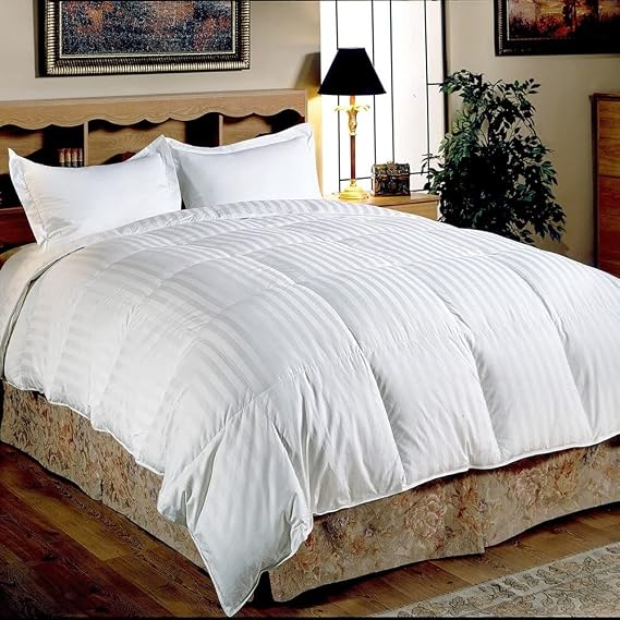 Hotel Grand 500 Thread Count Medium Warmth Siberian White Down Comforter Full - Queen