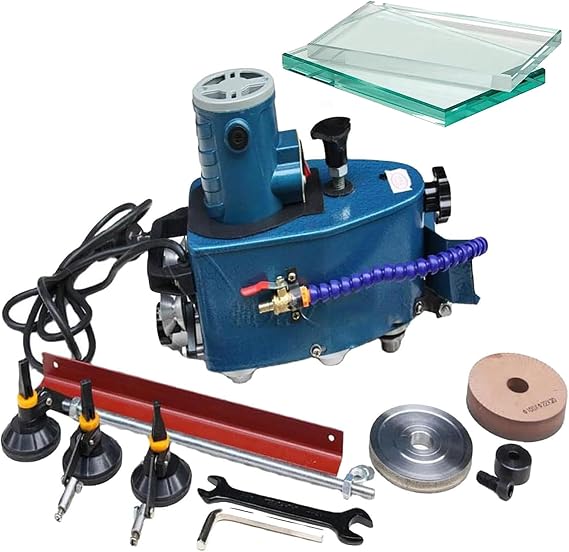 110V 800W Electric Small Glass Edging Machine Glass Grinder 8000r/min Straight Round Bevelled Glass Edging Grinder Glass Acryl Marble Ceramic