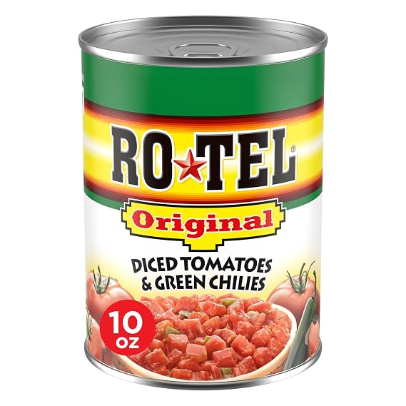 ROTEL Original Diced Tomatoes and Green Chilies, Perfect for Taco & Dip Recipes, 10 oz.