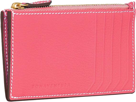 BONAVENTURA Mini Zip Card Holder Wallet with Gusset BWAT8R