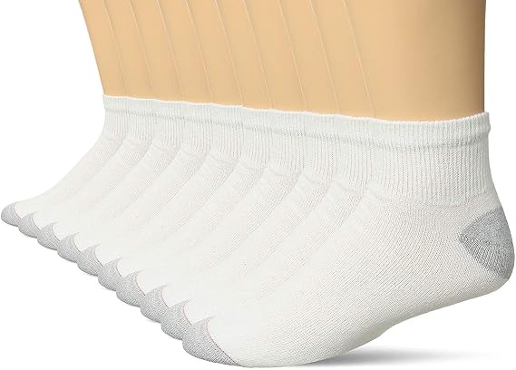 Hanes Men's 10 Pack Ankle Socks