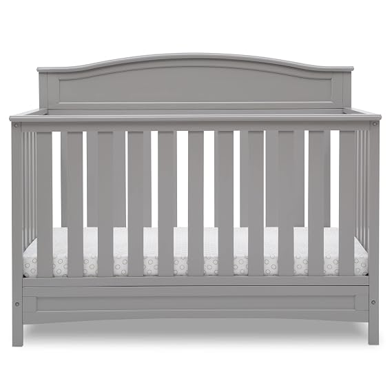 Delta Children Emery 4-in-1 Convertible Baby Crib, Pack of 1, Grey