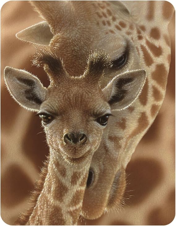 3D LiveLife Magnet - Newborn from Deluxebase. Lenticular Safari Animal Refrigerator Magnet. Decorative 3D Giraffe Flat Magnets. Cute Small Magnets for Fridge, Dishwasher and Whiteboard.