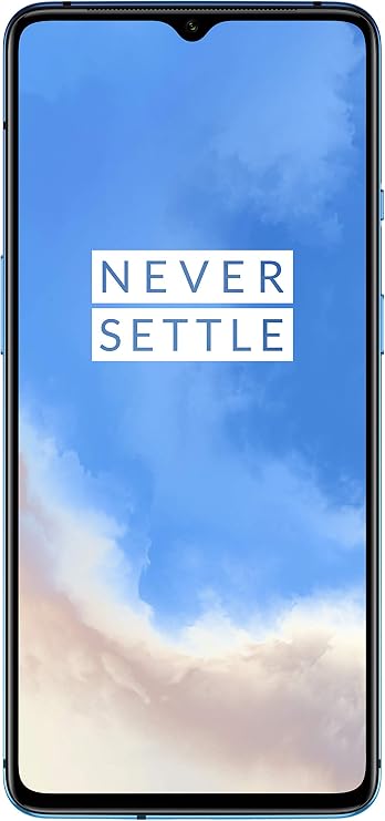 OnePlus 7T Smartphone Glacier Blue 8 GB RAM + 128 GB Speicher 166 cm AMOLED Display 90Hz Screen Triple Kamera + Front-Kamera Warp Charge 30 – Frankreich
