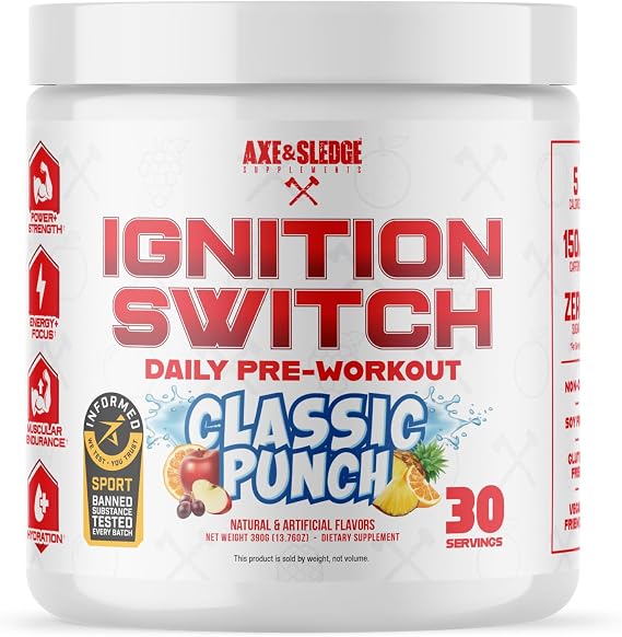 Axe & Sledge Ignition Switch preworkout | Classic Punch