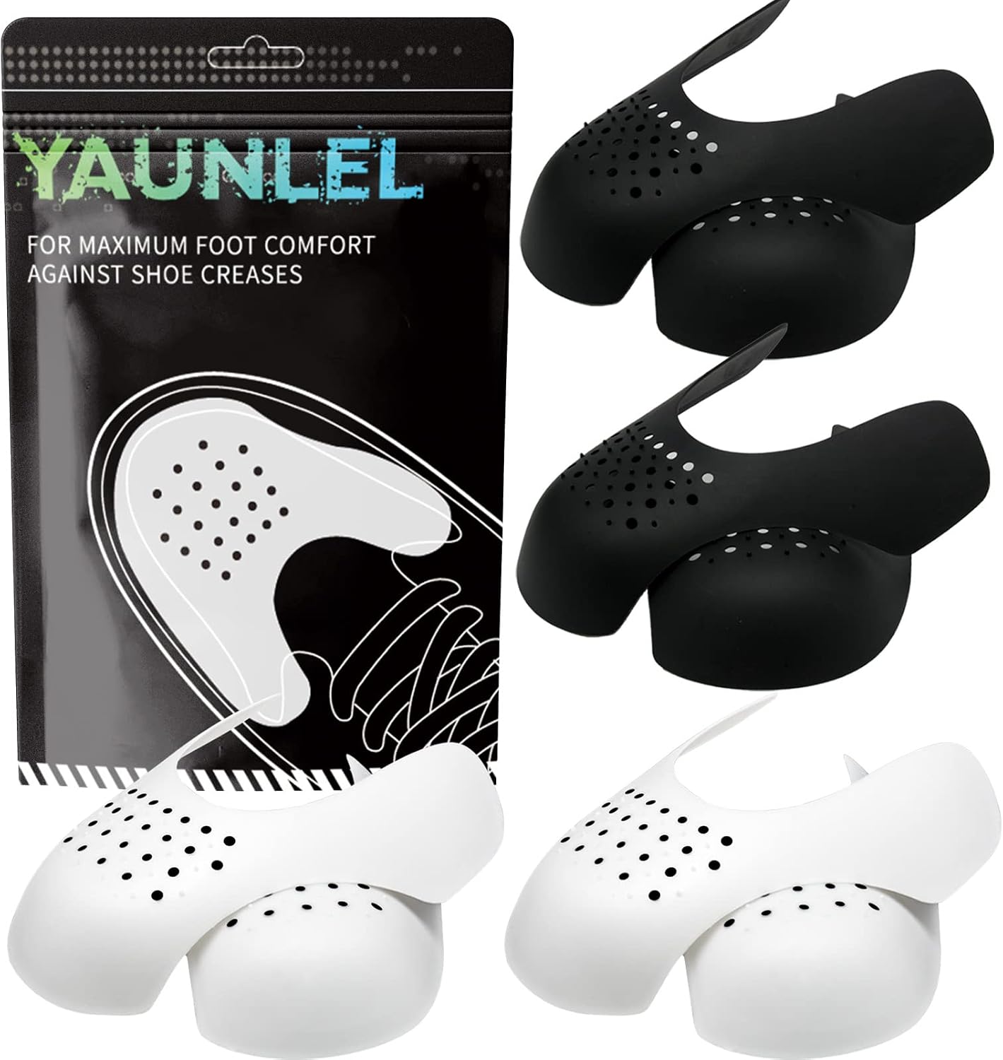 YAUNLEL 4 Pairs Crease Protector for Air Force Shoes, Sneaker Shoes Protectors, Crease Guard, Prevent Sports Shoes