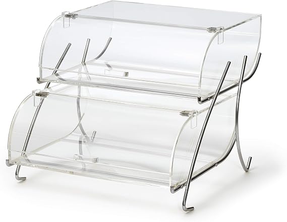Rosseto BAK200M 2-Shelf Bakery Display Case, Clear