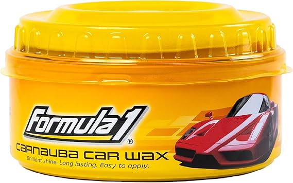 Formula 1 Carnauba Car Wax Paste - High-Gloss Shine - Polish for Car Detailing to Shine & Protect Remove Haze and Paint Swirls w/ Micropolishing Agents Car Cleaning Supplies (12 oz)