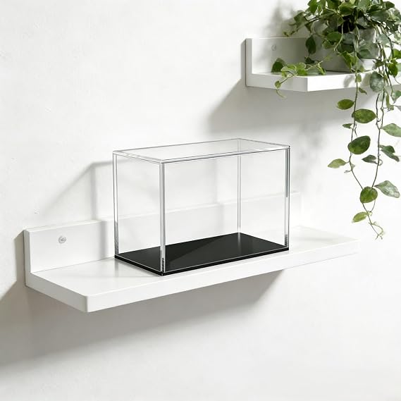 Acrylic Display Case,For Elite Trainer Box,Museum Black Base with Clear Lid, Stackable Dustproof Storage Protector, Scratch-Resistant Fit for ETB Collectors