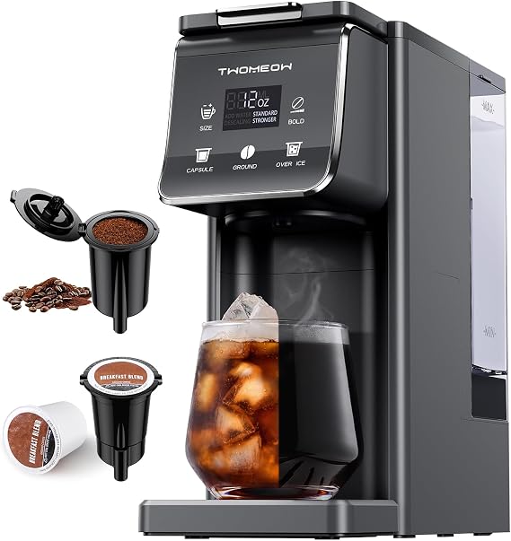 K Cup Coffee Maker With Bold Setting, Dark gray