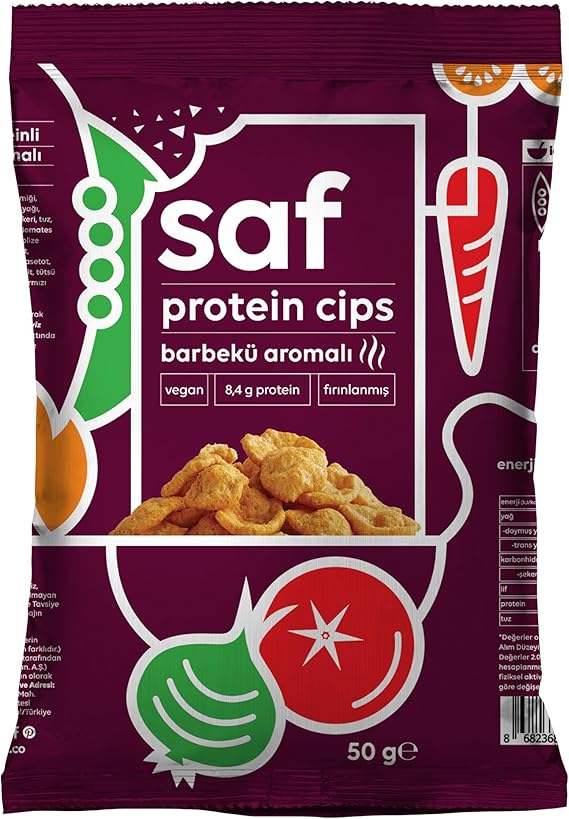 Pure BBQ Flavored Protein Chips 50 gr