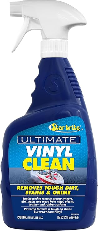 STAR BRITE Ultimate Vinyl Clean Multi-Surface Cleaner | Spray away the toughest dirt, grime, and greasy stains from vinyl, plastic, rubber, and leather surfaces